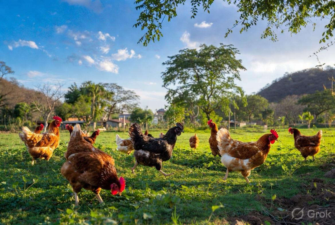 Free range desi chickens