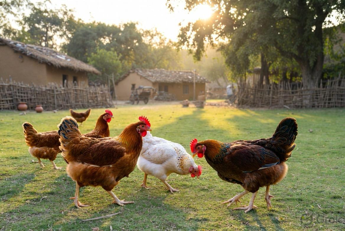 Organic eggs farm