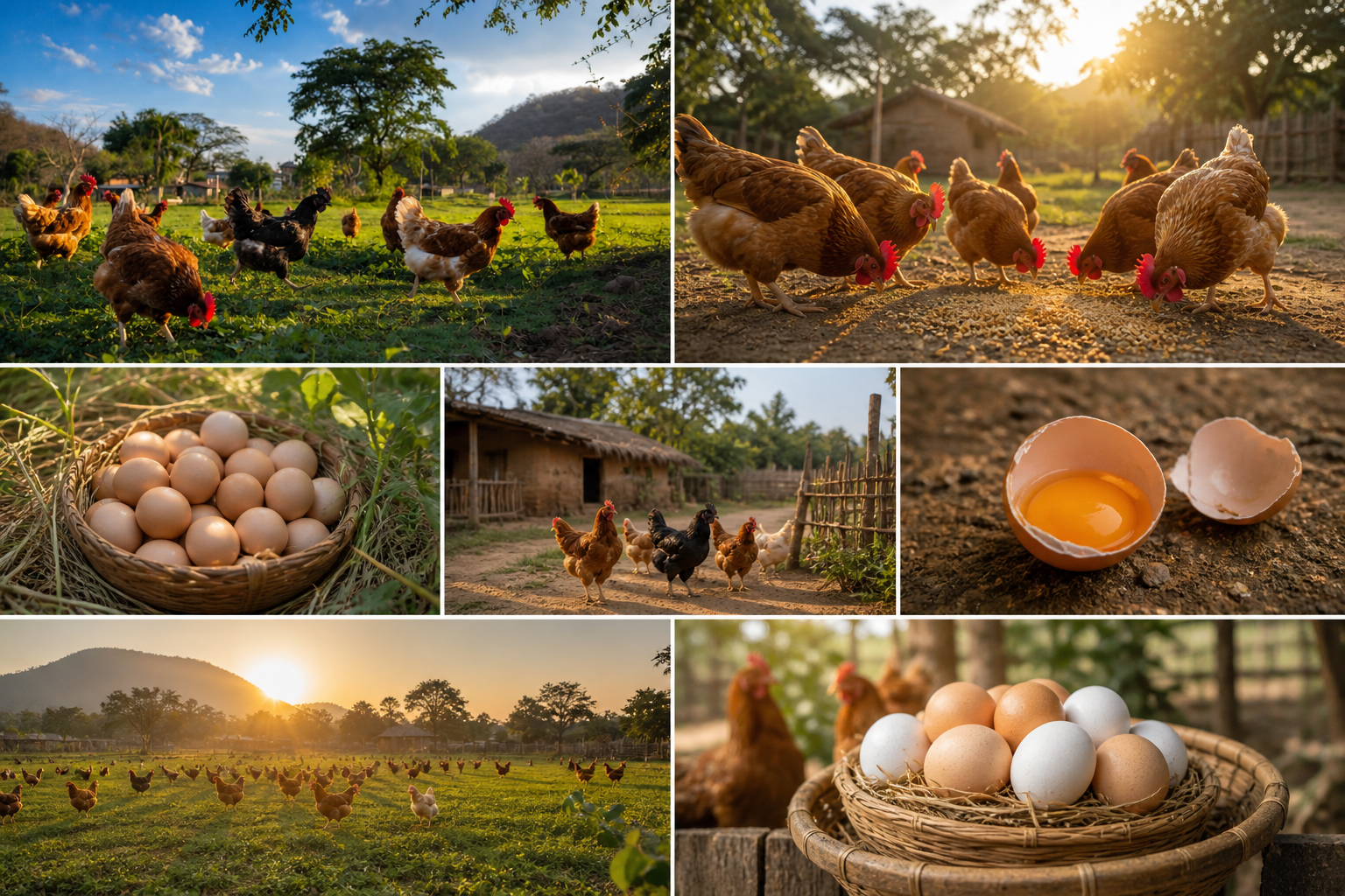 Desi eggs production